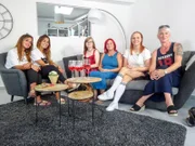 V.l.: Dolly, Shoppingbegleitung Nelly, Finja, Ines, Tanja und Inga.
