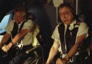 The pilots yank on the yoke to keep the plane from plunging downward.
