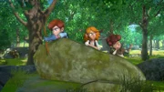 Clarence, Lubins Schwester und Lubin wollen eine Bande wie die von Robin Hood werden.