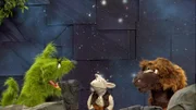 Der Wolf gibt als Regisseur seinen Freunden Anweisungen.