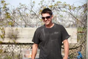 Michael Senatore, Deckhand at Shamrock Towing, after a hard day towing a huge boat near New York.