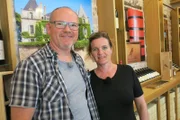 Gabriele und Klaus Gosda im Chateau de Chamirey.