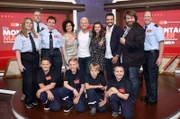 Hinten v. li.: Leonie Korb, Uwe Chelius, Barbara Reidenbach, Isabel Varell, Guido Cantz, Joyce Ilg, Giovanni Zarrella, Antoine Monot, Ralf Schwarz , vorne v. li.: Sebastian Harth, Ben Luca Theobald, Erik Jung, Tim Josef Berberich.