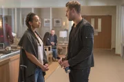 Zoe (Melanie Liburd, l.); Kevin Pearson (Justin Hartley, r.)