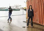 Lincoln Cole (Lance Gross, l.); Daiyu Mei (Eugenia Yuan, r.)