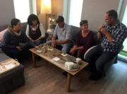 V.l.: Birte, Iris, Thorsten, Birgit und Gastgeber Carsten