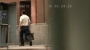 Surveillance footage of the target.