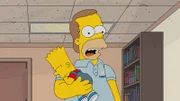 Homer (r.) erinnert sich daran, dass das Leben ohne Kinder so viel einfacher war und sich sein ganzes Leben geändert hat, als Bart (l.) auf die Welt kam ...