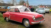 „Karlchen“ mit Angelina und Enrico Martin - in dem charmanten 311er Wartburg machte sie ihm einen Heiratsantrag