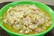 Frisches „Ceviche de Corvina“, serviert im „Panama’s Mercado de Mariscos“.