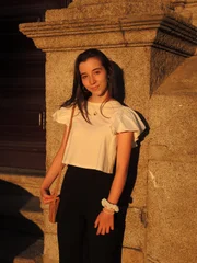 InĂŞs in der Altstadt von Porto.