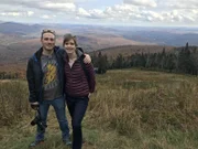 Die Passagiere Ina und Rodrigo bei einem Ausflug in die Laurentians.