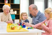 V.l.: Edith, Annelie, Theo und Rosalie