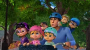 Um Energie zu sparen, machen die Chipmunks, die Chipettes und Dave gemeinsame Sache.  +++