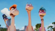 Ein Lucysaurus Rex versetzt alle in Angst und Schrecken.