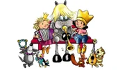 Der kleine König und seine Freunde machen Musik.