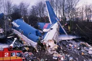 Wreckage at Aircraft Crash Site.