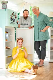 (v.l.n.r.) Enie van de Meiklokjes; Christian Hümbs; Betty Schliephake-Burchardt