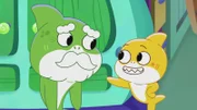 v.li.: Grandpa Shark, Baby Shark