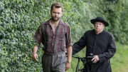 Sid Carter (Alex Price, l.) und Father Brown (Mark Williams, r.) versuchen, die Unschuld von Pat Lochlin zu beweisen.
