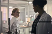 l-r: Dr Gray (Zoe Telford), Janet (Vinette Robinson)