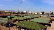 Das "Tent City Jail" in Phoenix, Arizona: In den Zelten steigen die Temperaturen auf &uuml;ber als 60 Grad Celsius.