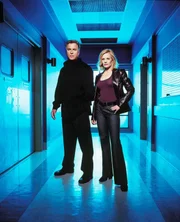 Gil Grissom (William Petersen) und Catherine Willows (Marg Helgenberger)  +++
