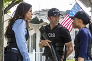 LaSalle (Lucas Black, M.), Percy (Shalita Grant, r.) und Gregorio (Vanessa Ferlito, l.) suchen nach einem Täter, der offenbar drei Poker-Spieler auf dem Gewissen hat. Auch ein alter Bekannter Prides zählt zu den Hauptverdächtigen ...