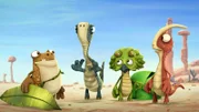 Als sich die Dinos in der Wüste verlaufen, kommen Tinys künstlerische Fähigkeiten zum Einsatz.