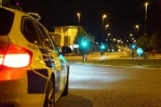 outside of the police car