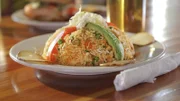 The Arroz Con Pollo as Served at Republica Empanada in Phoenix, Arizona as seen on Food Network's Diners, Drive-Ins and Dives episode 2801.