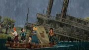 Tom und seine Freunde suchen das Wrack der "Saint Louis". Der Raddampfer ist vor langer Zeit gesunken und soll wertvolles Gut geladen haben.