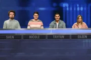 Die Kandidat:innen (v.l.n.r.): Sven Jericho, Nicole Pollklas, Tayfun Teber und Eileen Hoffmann.