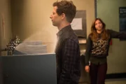 Jake (Andy Samberg) and Gina Linetti (Chelsea Peretti).