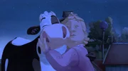 Die Bäuerin und Lieselotte sind wieder Freunde.