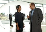 ARD HEITER BIS TÖDLICH - HAUPTSTADTREVIER, FOLGE 29, "Fashion Victim", am Dienstag (21.10.14) um 18:50 Uhr im ERSTEN. Die erfolgreiche Online-Schuhportal-Unternehmerin Mio Trader (Minh-Khai Pan-Thi, l.) und das Opfer Felia Nieritz kannten sich schon während ihrer Studienzeit. Mio Trader berichtet Johannes Sonntag (Matthias Klimsa, r.) von der Skrupellosigkeit, ihrer damaligen Kommilitonin.