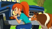 Zoé und Lassie beobachten zwei Männer, die nach Gold suchen und dabei rücksichtslos die Natur zerstören.