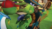 Die Blaue Begonie wurde heimlich gepflückt! Die Freunde machen sich auf den Weg, um den Übeltäter zu überführen.