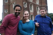 LINCOLNSHIRE, U.K. - Volunteers (left to right):  Arjun Singh Panam, Kelly Price and Eric Eisen.â€¨â€¨(photo credit:  National Geographic Channels/Faran Ismailpour)