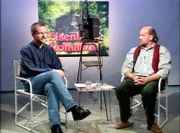 Studiogast Herbert Stemmler (li.) mit Hagen von Ortloff (re.).