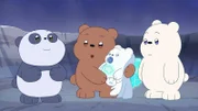 v.li.: Baby Panda, Baby Grizz, Dippy, Baby Ice Bear