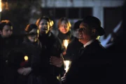 Bürgermeister Schattenhofer (Werner Rom) richtet ein paar feierliche Worte an die Lansinger.
