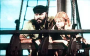 Beppe Wolgers (Kapitän Efraim Langstrumpf), Inger Nilsson (Pippi Langstrumpf).