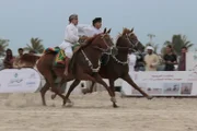 Omanisches Pferderennen.
