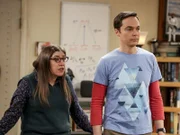 Amy Farrah Fowler (Mayim Bialik, l.); Sheldon Cooper (Jim Parsons, r.)