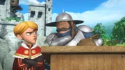 Prinz John heckt mit dem Sheriff einen Plan aus.