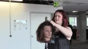 Katja Sucke bei der Haarfärbe-Europameisterschaft.