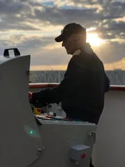Die "Grand Lady" in Kopenhagen in Dänemark. Ablegen von Kopenhagen mit Kapitän Morten Hansen.