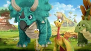 So viele Dinosaurier sind zu Tinys Kunstausstellung gekommen!