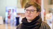 Nancy Janz auf der 5. Tagung der 13. Synode der Evangelischen Kirche in Würzburg.